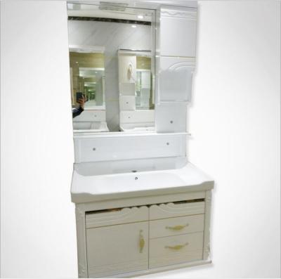 China 80 X48/cm PVC bathroom cabinet / wall cabinet / hung cabinet / white color for bathroom for sale