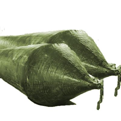 China Cylindrical Inflatable Marine Salvage Bags Ship Launching Inflatable Airbags Te koop