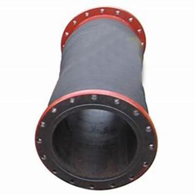 China Flexible Dredge Discharge Hose with Abrasion Resistant Black Synthetic Rubber zu verkaufen