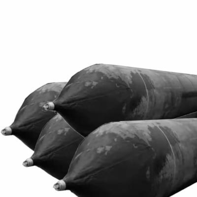 China Black Inflatable Airbag Roller Marine Rubber Balloon For Boat Vessel Barge for sale