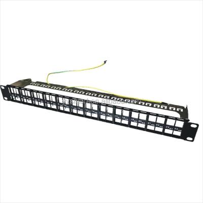 China Telecommunication Best Selling 1U White Empty Port FTP 48 Patch Panel for sale