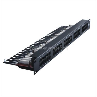 China RJ11 cat3 50 port phone patch panel SMT-2019K50C3 for sale