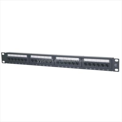 China Best Selling 110& Ports SMT-2012 Crown IDC Cat6 24 48 Port Patch Panel for sale