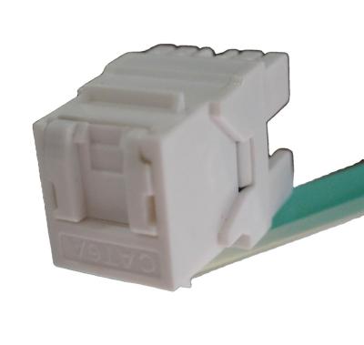 China toolless cat5e cat6 structure wiring system utp trapezoidal jack 180 degree with shutter door for sale