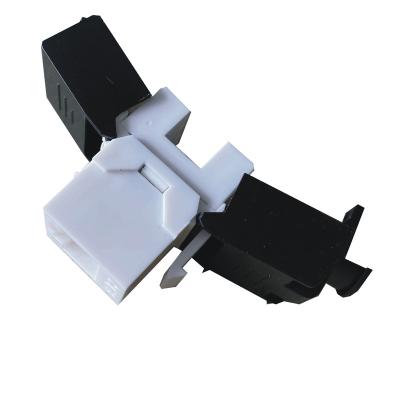 China Unshielded PCB Factory Price Ethernet Wall Jack 180 Degree CAT6 UTP Keystone Jack for sale