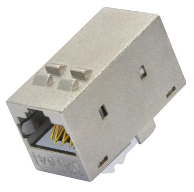 China 10/100/1000 base-T ftp rj45 cat6a keystone jack toolless inline coupler for sale