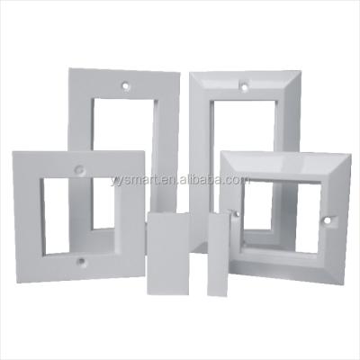 China UK Euro Double Flat Strip 86*86mm View Smooth Surface Faceplate 86*146mm for sale