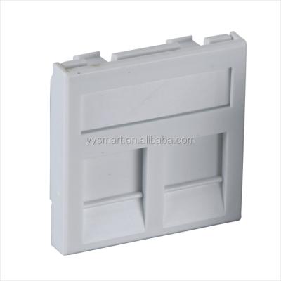 China French 45x45 ABS RJ45 faceplate flat for sale