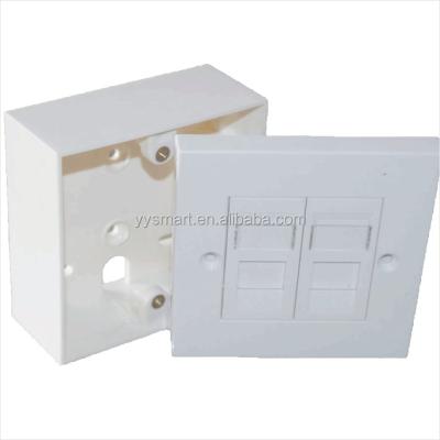 China type rj45 front plate, 2 left, 86*86mm British SMT-4306-86P-2P horizontal insertion for sale