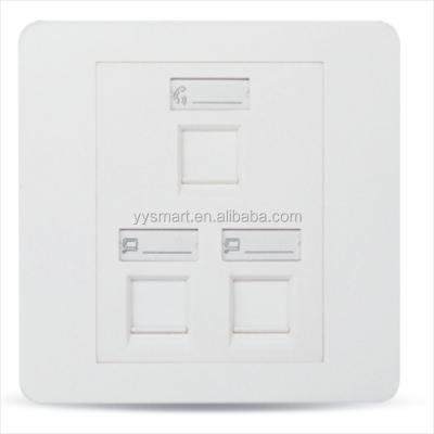 China RJ45 Structure Cabling System Front Plate for sale