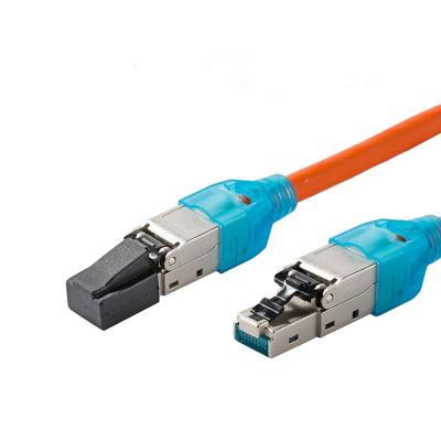 China Hot sale telecommunication toolless ftp male connector RJ45 cat6a cat7 plug for sale