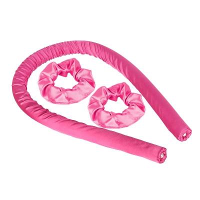 China Hair Curler Roller Styler Hair Curl Mulberry 100% Silk Heatless Hair Curls Curling Rollers Rod Headband Hair Curler Heatless Curling Set for sale