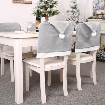 China Gery Christmas Chair Back Covers Santa Hat Chair Covers Christmas Decoration Home Accessories As Decoration Factory Price for sale