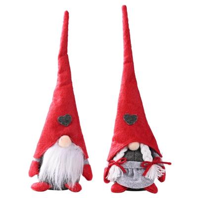 China Wholesale Gnome Seasonal Dolls Christmas Ornament Christamas Decoration Table Hat Cloth Dwarf Christmas Gift Elf Doll Faceless Gnome for sale