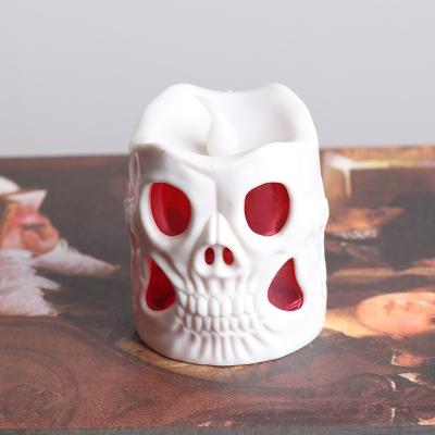 China Evil Scary Halloween Decoration Led Candles Tea Light LED Ghost Candle Candle Decoration for sale