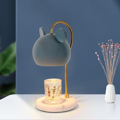 China Decorative Cast Iron Mickey Dimming Aromatherapy Lamp Cute Cartoon Marble Ins Decorative Lamp Aromatherapy Wax Lamp Eco-friendly for sale