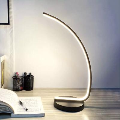 China Modern Eye Care LED Table Lamp Home Bedside Lighting Decorative Arc Night Light Bedroom Living Room Lamp for sale