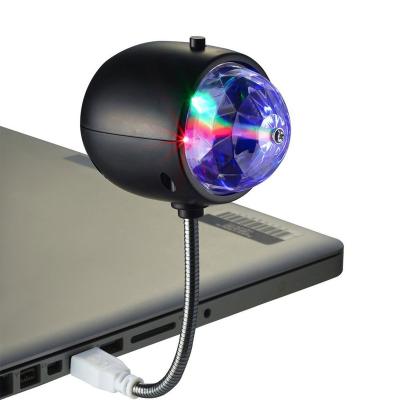 China Christmas Eve USB Mini Led Stage Lights, Neck Adjustable Disco Goose DJ Magic Ball Lights For Party for sale