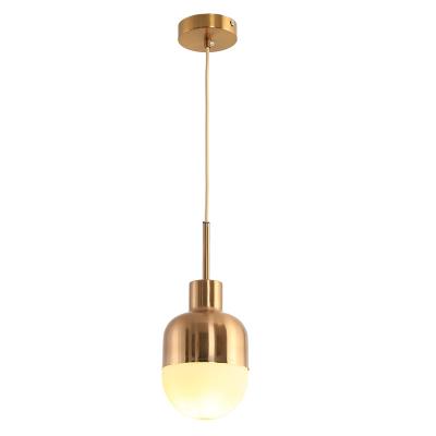 China Contemporary Unique Design Gold Modern Gold Chandeliers Iron Pendant Lamp Glass Pendant Lights for sale