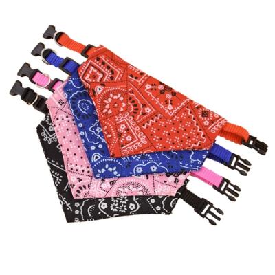 China Viable Hot Sale G01227 Multicolor Polyester Printed Cat Dog Ropa Para Perro Pet Scarf Bandana for sale