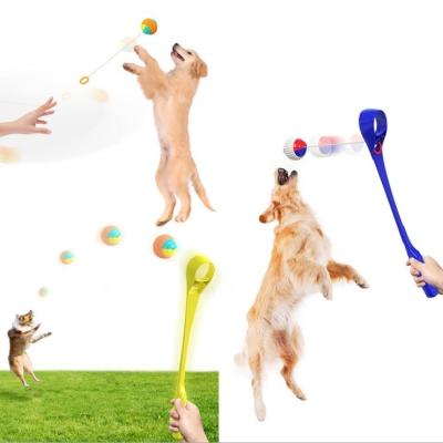 China G00770 Toy Dog Throwing Stick Outdoor Pet Viable Training Pet Interactive Ball Transmitter Toy Dog Toy Throwing Club for sale