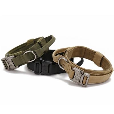 China Custom G00283 Double Layer Thickened Simple Fashion Buckle Dog Training Zinc Alloy Collar for sale