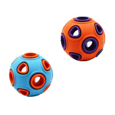 China Interactive Dog Bite Ball Toy Viable Ball Dog Pet Ball Training Vocal Chew Toy for sale