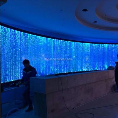 China New classic/postmodern Foshan led acrylic water bubble wall for wholesale water wall for restaurant project for sale