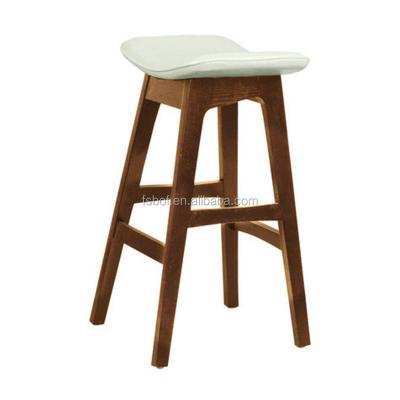 China Nordic dining chair hotsale bar stool umpire chair, reclaimed wood bar stool, genuine leather bar stools SIH8055 for sale