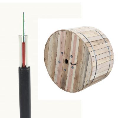 China Outdoor Installation Aerial Structure Flat Uni-tube Outdoor Fiber Optic Cable , Aerial Drop Cable Optical Fiber Cable for sale