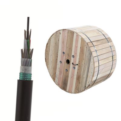 China Outdoor duct and direct burial installation that needs rodent to protect 96cores GYTS fiber cable outdoor underground cable 48 SM multi ug 24 tube with armored for sale