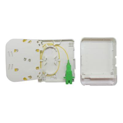 China FTTH Full Loading FTTH Mini Fiber Terminal Box 1ports With Adapters Pigtails Wall Mount Outlet Box for sale