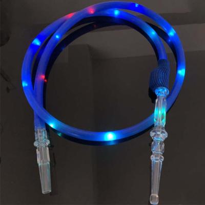 China Wholesale Plastic Colorful Acrylic Hookah Accessories Hookah Silicone Hose Handle LED Shisha Pipe Hookah Smoking Shisha for sale