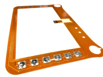 China Flexible Coppered Etching Membrane Control Panel With OEM Design for sale