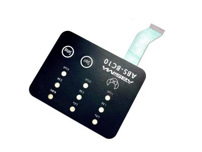 China Poly Dome PET Circuit Backlit Membrane Switch Power Saving With Silver Paste for sale