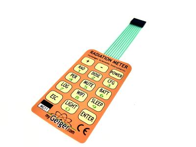 China Matrix 3*5 Rim Embossing Tactile Membrane Switch With High Effective for sale