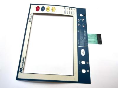 Китай 7 Way 0.1Pitch Single Row Crimp Housing Backlit Membrane Switches с светодиодом для контроллера температуры продается