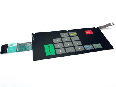 China Gepersonaliseerd Flat Arduino Membrane Keypad met 2,54 mm Vrouwelijke Connector Houdsing Te koop