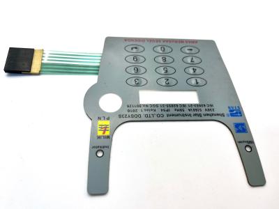 China Anti Scratch Coated Polyester Membrane Switch Keypads For Medical Equipment for sale