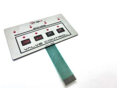 China Texture Mylar Side LED Push Button Membrane Switch With Molex 0.5MM Pitch for sale