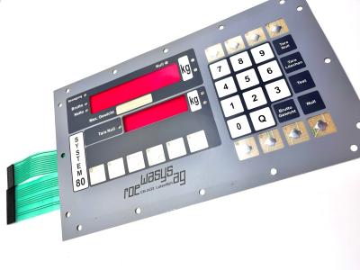 China Screen Printing Keypad Membrane Zilveren geleidende circuit met een pitch van 2,54 mm Te koop