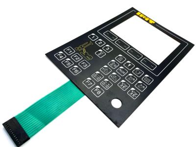 China Matrix Sealed Industrial Custom Keypad Membrane With Led Embedded for sale