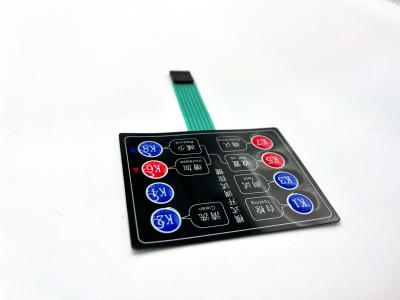 China Key Pad Instrument Membrane Keypad Prototype With 2.54MM Pitch Female Connector for sale