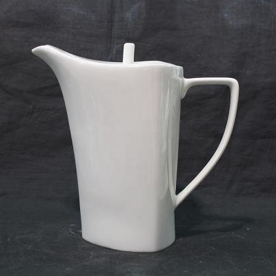 China Tangshan Viable High Quality Customization Hot Selling Teapot 1400ml White Bone China for sale