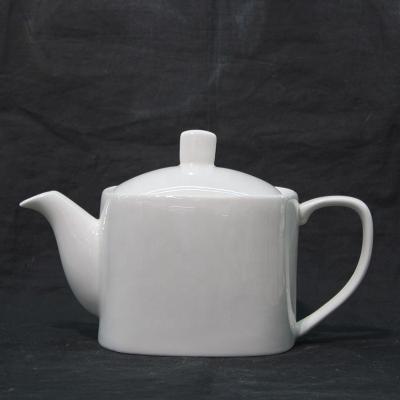 China Tangshan Viable High Quality Customization Hot Sale Tianyuan Teapot 1400ml White Bone China for sale