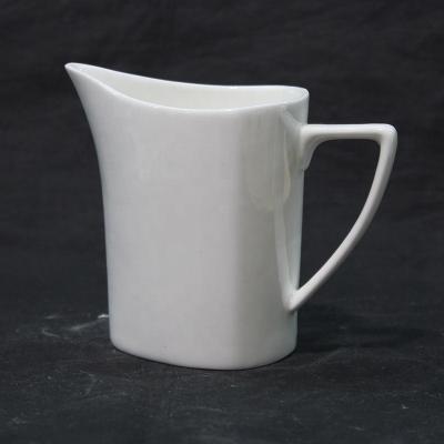 China Viable Tangshan High Quality Customization Hot Selling White Milk Tank 300ml Bone China for sale