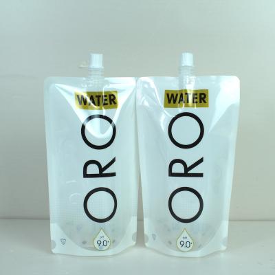 China BIODEGRADABLE custom printing 2L 5liter water pouch spout bag with handle for sale