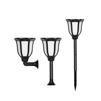 China ABS+Polycrystalline Solar Panels New Design Polycrystalline Interaction Iron Ground Socket Solar Wall Lamp For Garden for sale