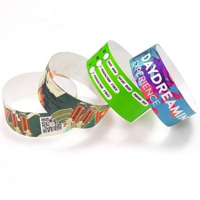 China Waterproof Promotional Wristbands Tyvek Paper Wristbands for sale