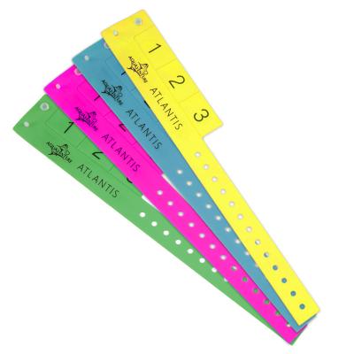 China PVC Material Waterproof Eco Friendly Wristband As Event Party Vinyl Ticket for sale